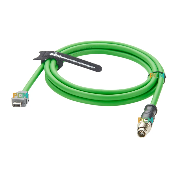 IX Industrial B Key To M12 X-Code Serial Cable factory