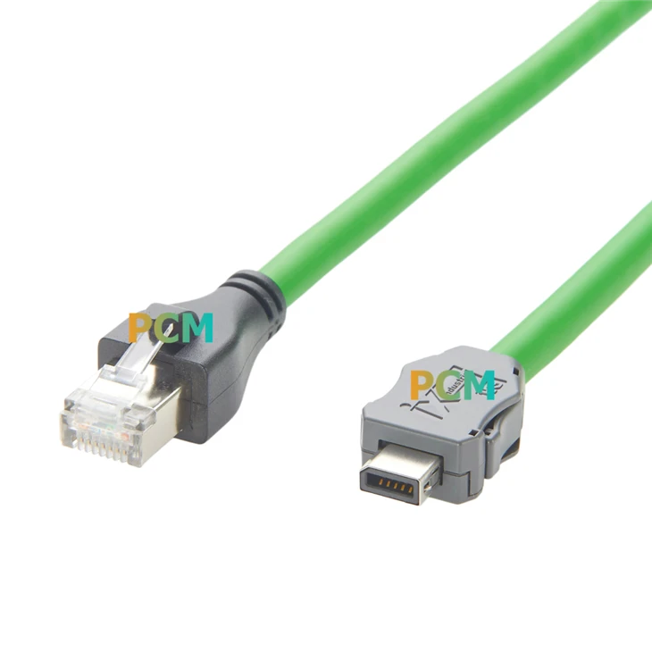 Cat6A Serial Cable IX Industrial B Key To RJ45 Plug