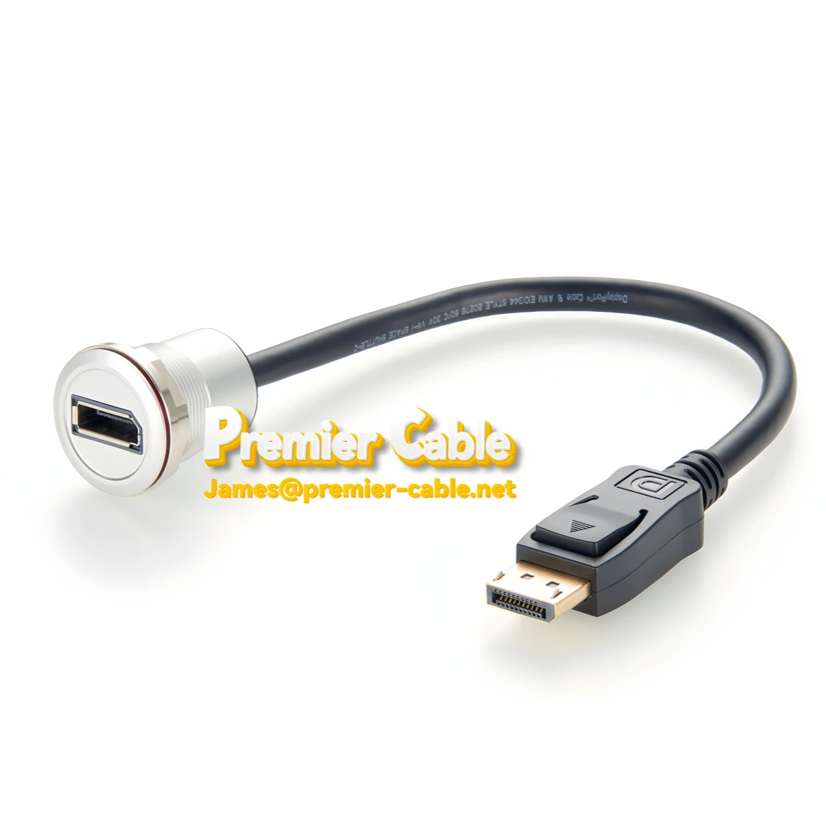Panel Montajlı Geçiş Konektörü Displayport Bağlayıcı