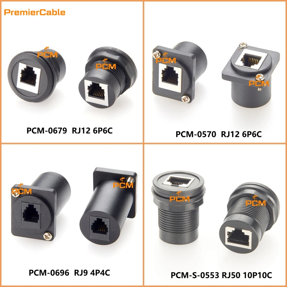 4P4C 6P6C 8P8C 10P10C Feedthrough Panel Mount Connector 4P4C 6P6C 8P8C 10P10C Feedthrough Panel Mount Connector