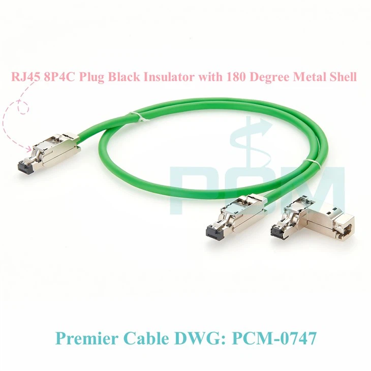 Profinet Ethercat RJ45 M 12 4- pin D kodlu kablo adaptörü