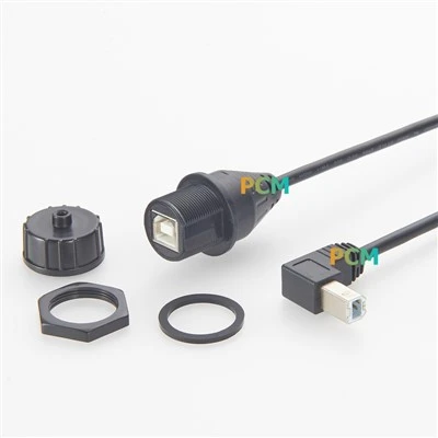 IP67 Panel Montaj Ethernet RJ45 Konnektörü